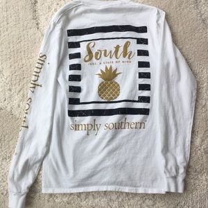 Simply Southern White Long Sleeve